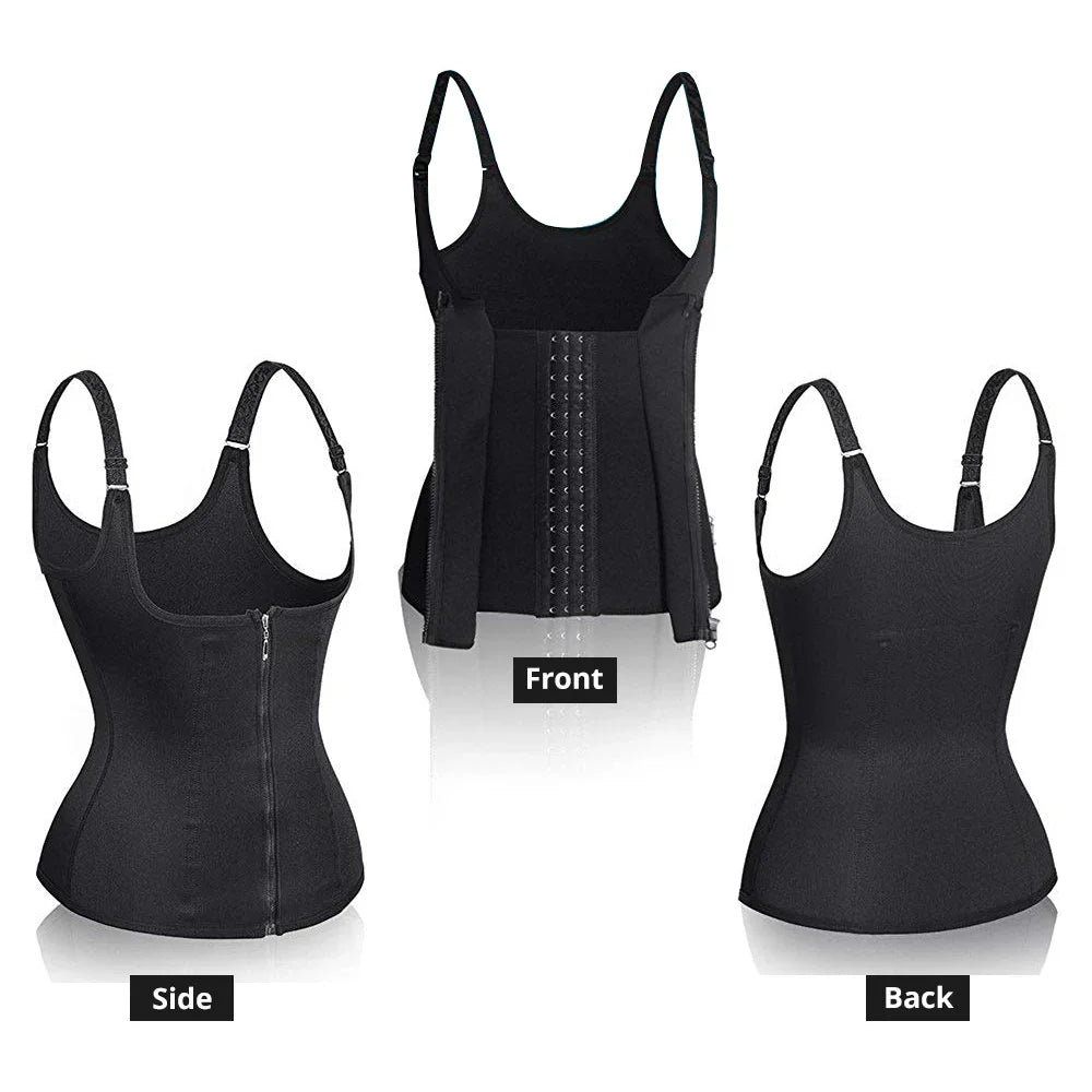 3-in-1 Waist Trainer Tank Top - Tummy Control Shaper
